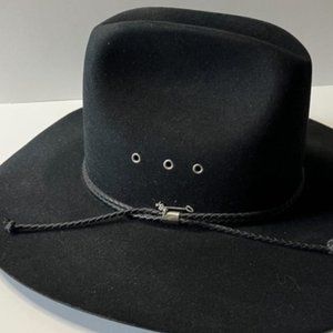 Vintage Stetson Black XXXX Beaver 6 7/8 Western Cowboy Hat